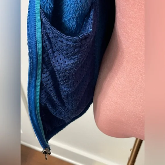 Patagonia Full Zip Re-Tool Fleece Knit Blue Jacket Size XS - Picture 7 of 8